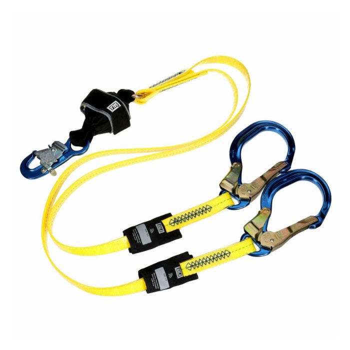 3M™ DBI-SALA® Twin-Leg Arc Flash Coated Web Shock-Absorbing Lanyard 1246600C, 132 – 310 lb (59.9 – 140.6 kg), 6 ft (1.83 m)
