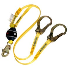 3M™ DBI-SALA® Twin-Leg Web Shock-Absorbing Lanyard 1246024C, 132 – 310 lb (59.9 – 140.6 kg), 6 ft (1.83 m)