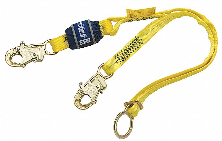 3M™ DBI-SALA® Tie-Back Web Shock-Absorbing Lanyard 1246584C, 132 – 310 lb (59.9 – 140.6 kg), 6 ft (1.83 m)