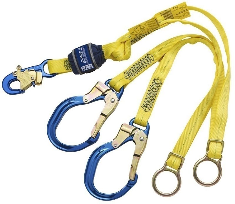 3M™ DBI-SALA® Twin-Leg Tie-Back Web Shock-Absorbing Lanyard 1246596C, 132 – 310 lb (59.9 – 140.6 kg), 6 ft (1.83 m)