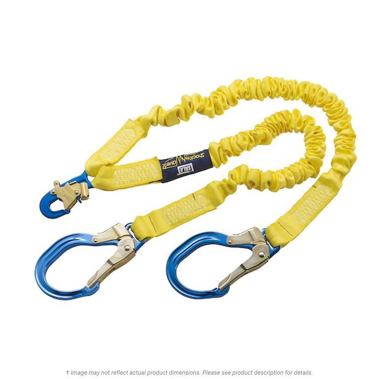 3M™ DBI-SALA® Twin-Leg Tie-Back Web Shock-Absorbing Lanyard 1246597C, 132 – 310 lb (59.9 – 140.6 kg), 6 ft (1.83 m)