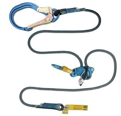 3M™ DBI-SALA® Trigger X Adjustable Rope Positioning Lanyards 1234089, Blue, 10 in (25.4 cm), 1 EA/Case