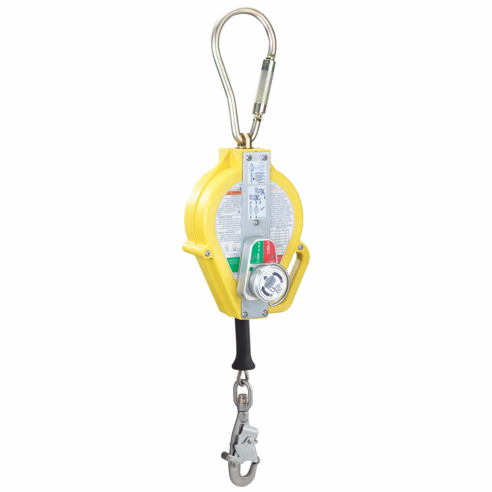 3M™ Double Locking Swiveling Snap Hook with Impact Indicator 2100044, Stainless Steel, 3600 lb (1632.9 kg) Gate, 0.75 in (19 mm)