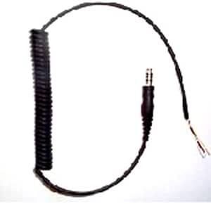 3M™ PELTOR™ Headset Curly Cable Downlead with 4-Pole Molded Plug, ML1A, 1 EA/CS