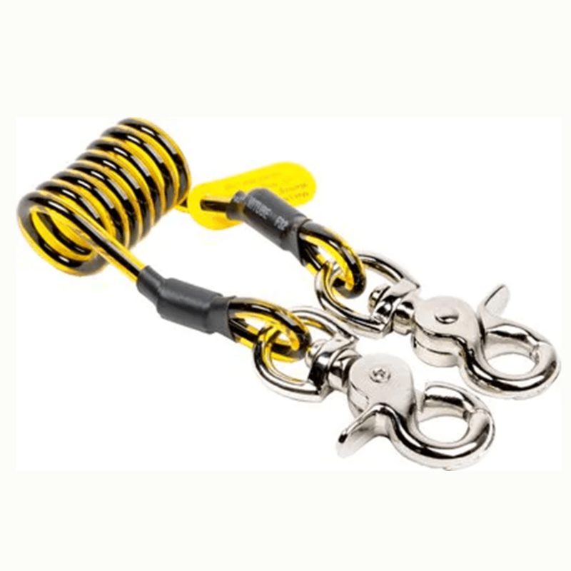 3M™ DBI-SALA® Trigger2Trigger Coil Tether, 1500067, black, yellow, 1.75 in to 24 in (4.4 cm to 70 cm)