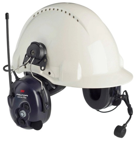 3M™ PELTOR™ LiteCom FRS Headset MT53H7P3E4602-NA, Hard Hat Attached, NRR 25, CSA Class A