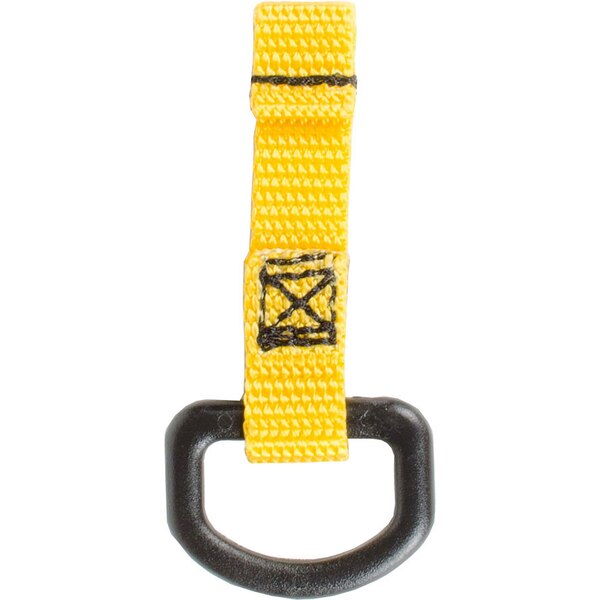 3M™ DBI-SALA® D-Ring Attachment, 1500006, non-conductive, yellow, 0.5 in x 2.25 in (1.2 cm x 5.71 cm), 100 pack