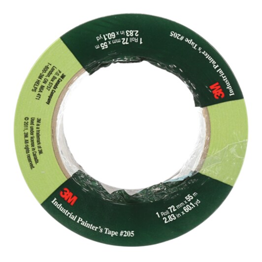 3M™ Industrial Painter's Tape 205, 1490 mm x 55 m, 1 per case