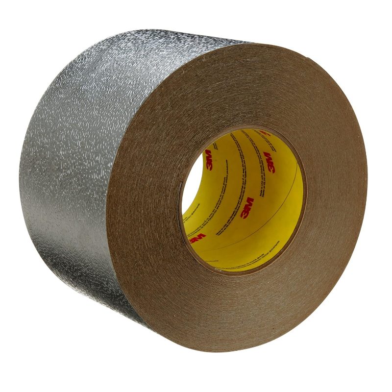 3M™ VentureClad™ Insulation Jacketing Tape, 1577CW-E, embossed, natural aluminum, 23 in x 50 yd. (58.4 cm x 45.7 m)