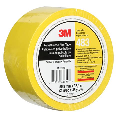 3M™ Polyethylene Tape, 483, assorted colours, 5 mil, 48 in x 540 ft (122 cm x 165 m)
