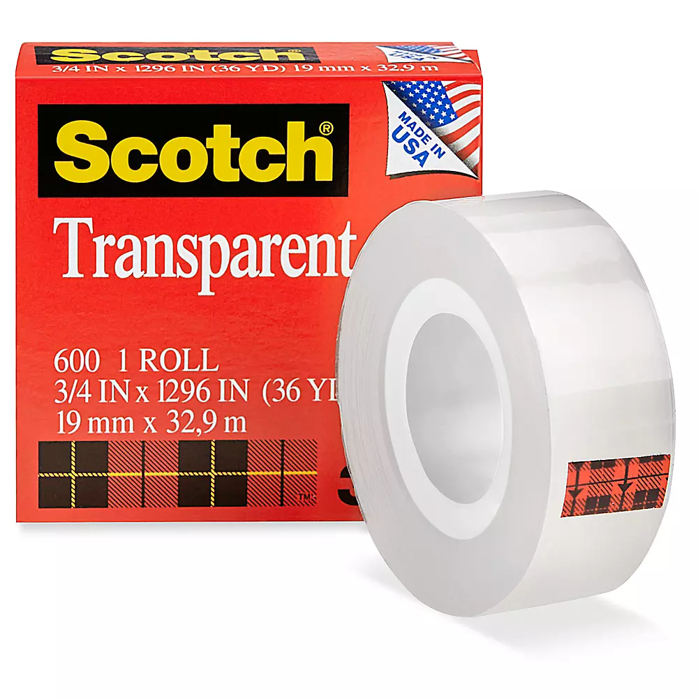 Scotch® Label Protection Tape 356, Clear, 2.25 in x 184 yd, (57.2 mm x 168.25 m) 20 Rolls/Case, Restricted