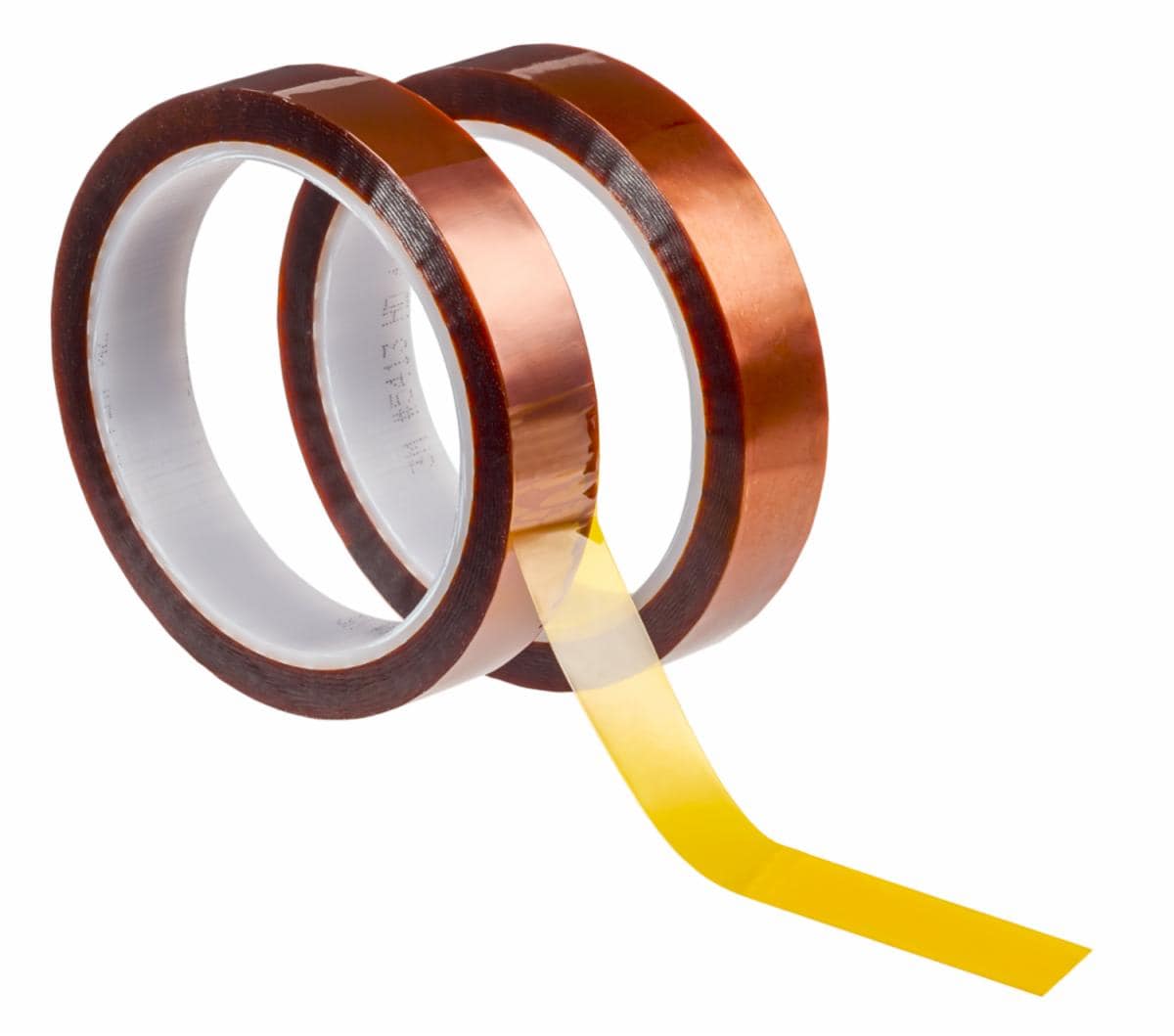 3M™ Polyimide Film Tape 5413 Amber, 3/4 in x 3 yd 2.7 mil Sample, 48 per case