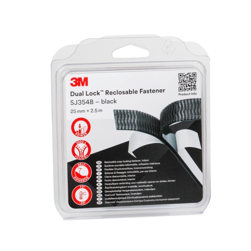 3M™ Dual Lock™ Reclosable Fastener SJ3540, 3 in x 50 yd (7.6 cm x 45.7 m)