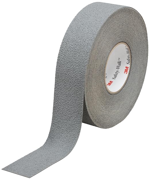 3M™ Safety-Walk™ Slip-Resistant Medium Resilient Tapes, 370, grey, 2.5 cm x 18.3 m (1 in x 60 ft)