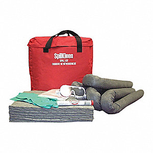 Universal / Oil Spill kit packed in red nylon bag