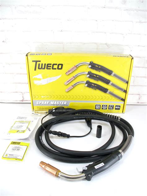 Tweco® Smoke Master 450 Amp Smoke Extraction MIG Gun, Tweco Back End, 15 ft