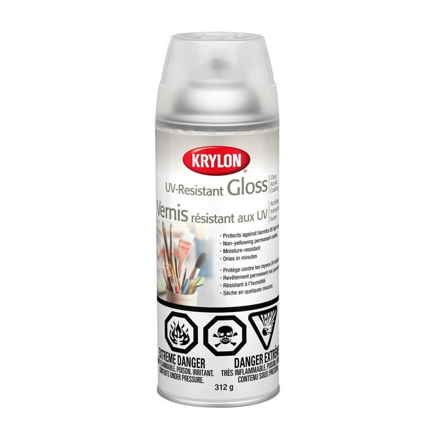 Krylon® Clear Varnish Coating, Gloss, Clear, 312 g