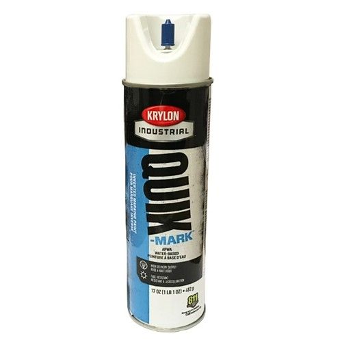 Krylon® Industrial Mark-It™ Water-Based Inverted Marking Chalk, Flat, White, 425 g