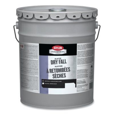 Krylon® Industrial Alkyd Dry Fall, Flat, White, 5 Gallon