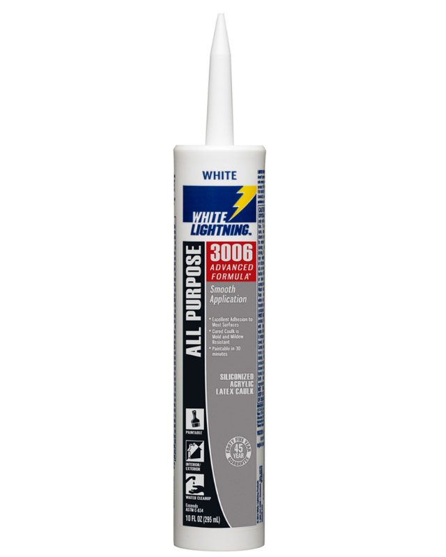 White Lightning 3006 Advanced Formula Caulk-Canada, Brown, 295 mL