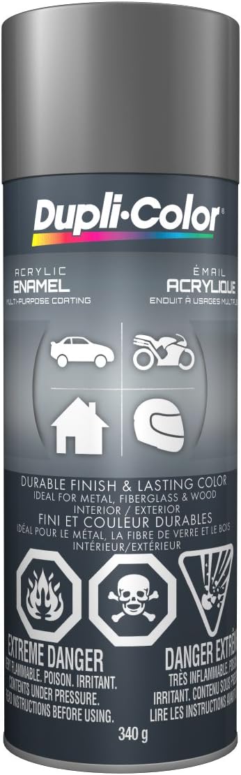 Dupli-Color Acrylic Enamel, Chrome Aluminum, 340 g