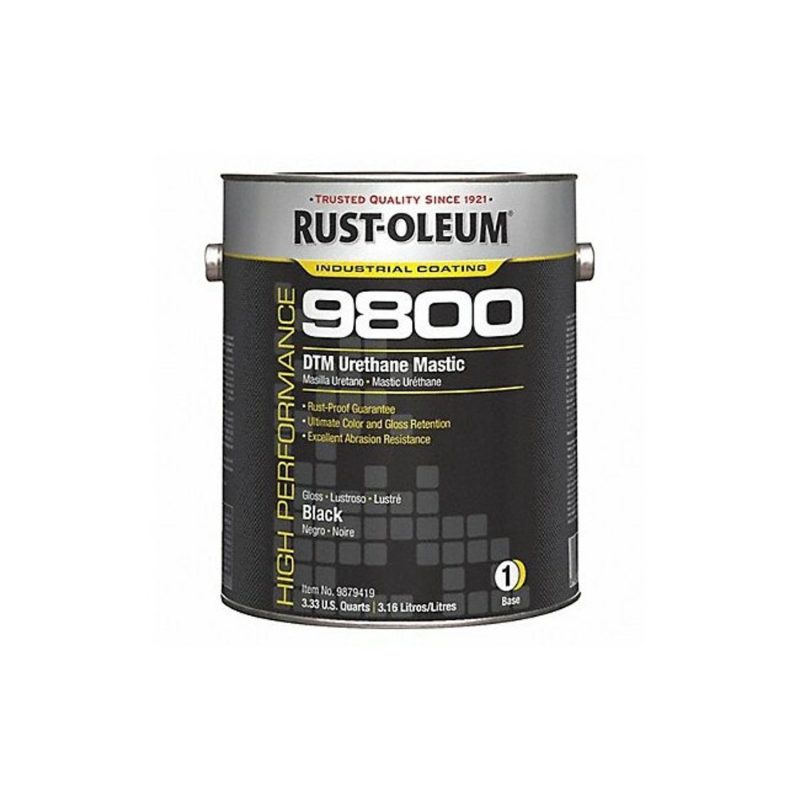 ROCTHANE DIRECT TO METAL URETHANE MASTIC 9800 FLAT BLACK