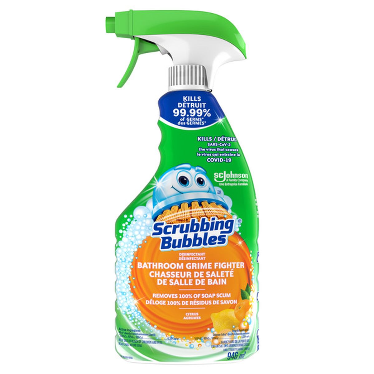 SCRUBBING BUBBLES® Disinfecting Restroom Trigger (946ml)