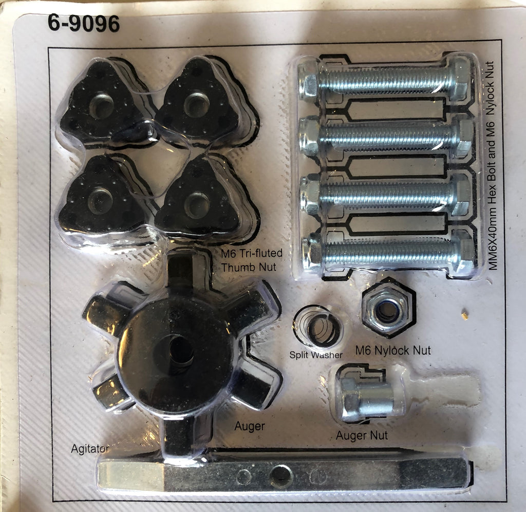 Blister Pack Spreader Augers & Nuts