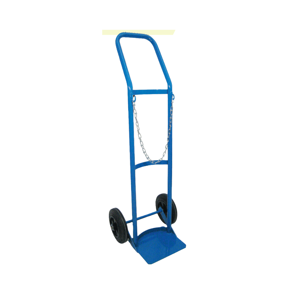 Cylinder Cart, Single, 8" Rubber Wheels
