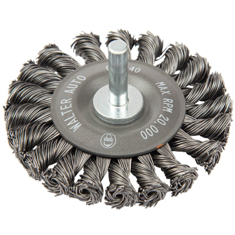 MOUNTED WHEEL BRUSH 2-3/4 20 KNOTS
