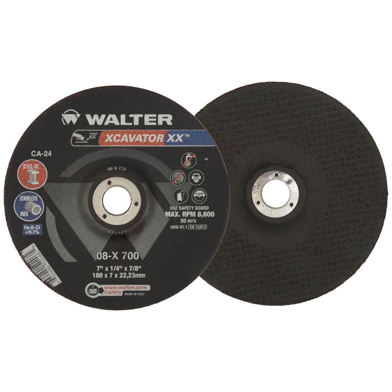 XCAVATOR XX, 7’’X1/4"X5/8’’-11, T27
