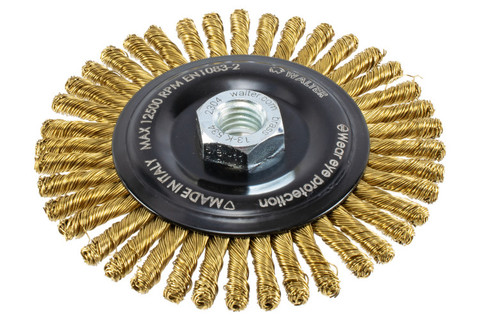 WALTER 5X1/4X5/8-11 BRASS KNOT BRUSH