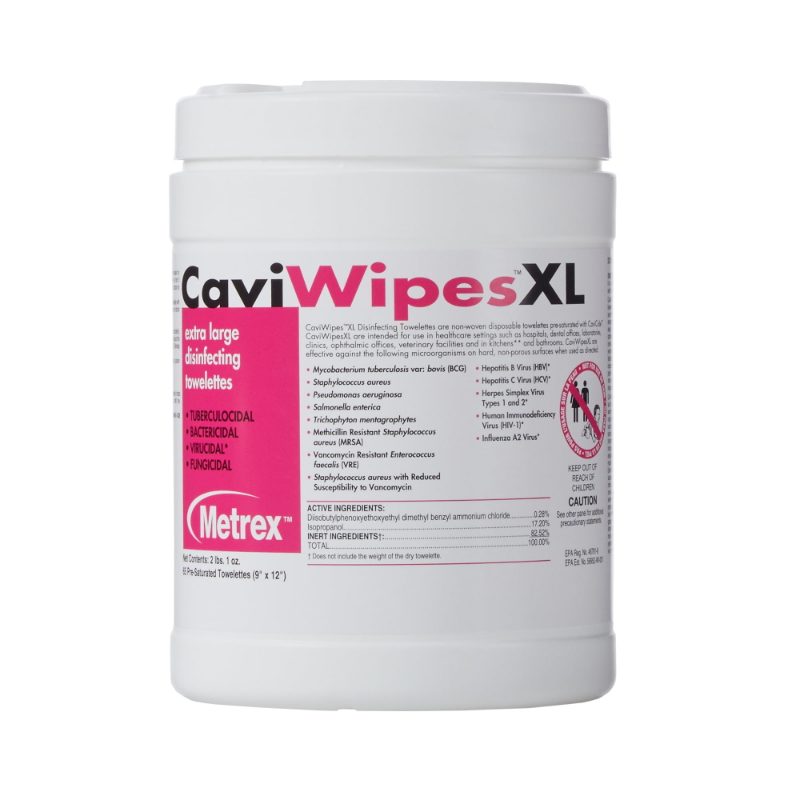 PIP CAVIWIPESXL SURFACE DISINFECTANT WIPE