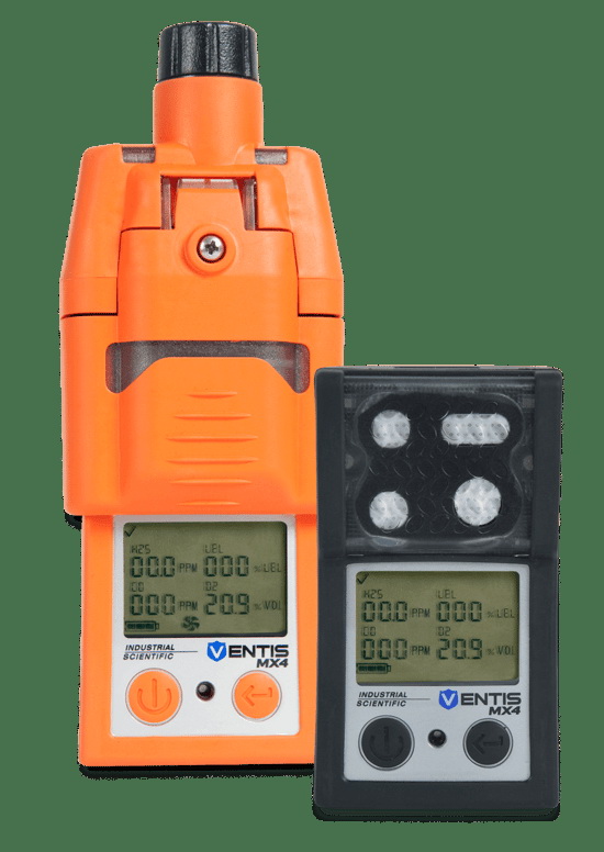Ventis MX4, CH4 (0-5%), CO, O2, Slim Extended Li-ion Battery, No Charger, Without Pump, Orange, UL/CSA, English