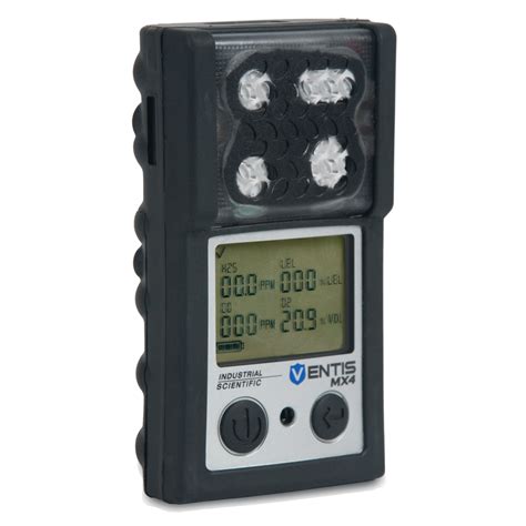 Ventis MX4, CH4 (0-5%), O2, Li-ion Ext Range, No Charger, Pump, Black, MSHA, English