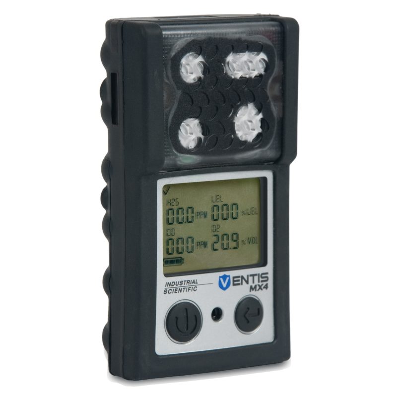 Ventis MX4, CH4 (0-5%), CO, O2, Li-ion Ext Range, No Charger, Pump, Black, MSHA, English