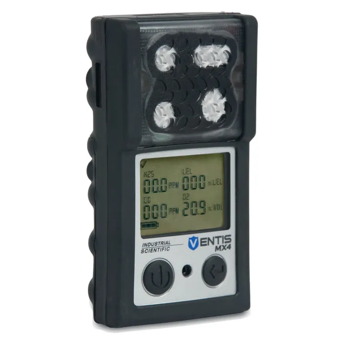 Ventis MX4, LEL (Pentane), SO2, H2S, O2, Alkaline, No Charger, Pump, Black, UL/CSA, English
