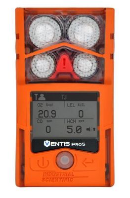 Ventis Pro Series, CH4 (0-5%), CO, O2, Li-ion Ext Range, Black, MSHA, LENS™ Wireless, English