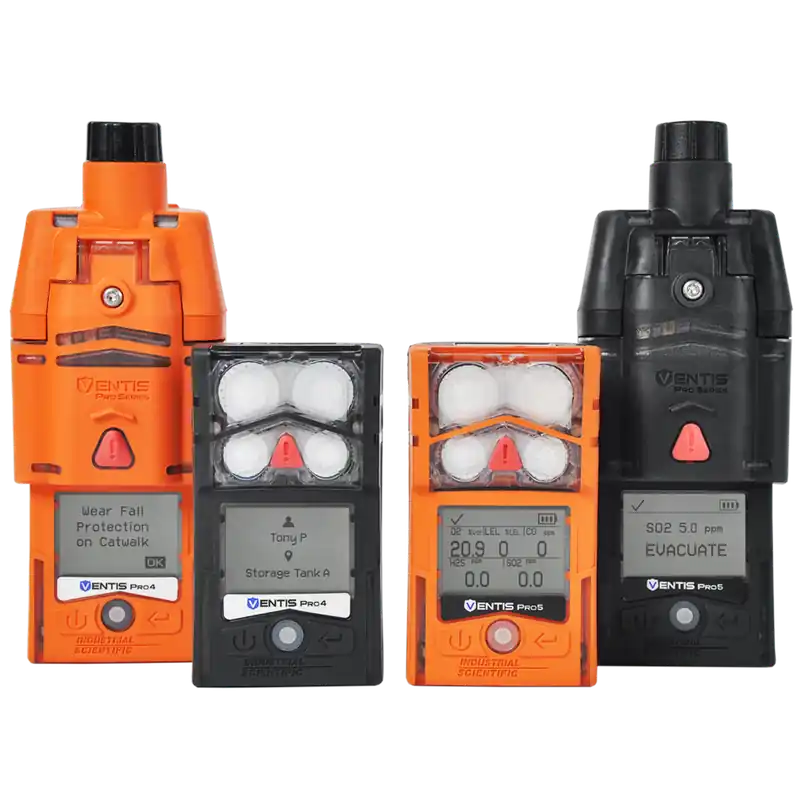 Ventis Pro Series, CH4 (0-5%), NO2, H2S, Li-ion Ext Range, Black, UL/CSA, LENS™ Wireless, English