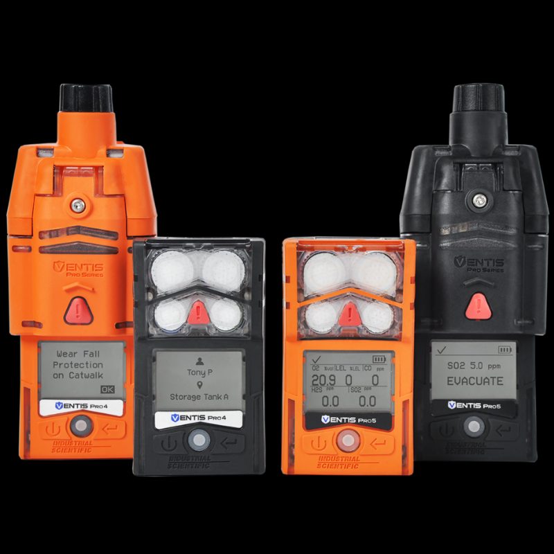 Ventis Pro Series, CH4 (0-5%), CO, O2, Li-ion Ext Range, Desktop Charger, With Integral Pump, Black, UL/CSA, LENS™ Wireless, Eng