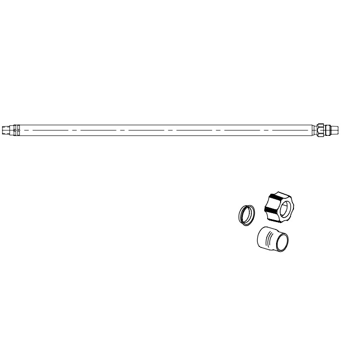 Bernard Q TUBE ASSY, 180 DEG, 12"