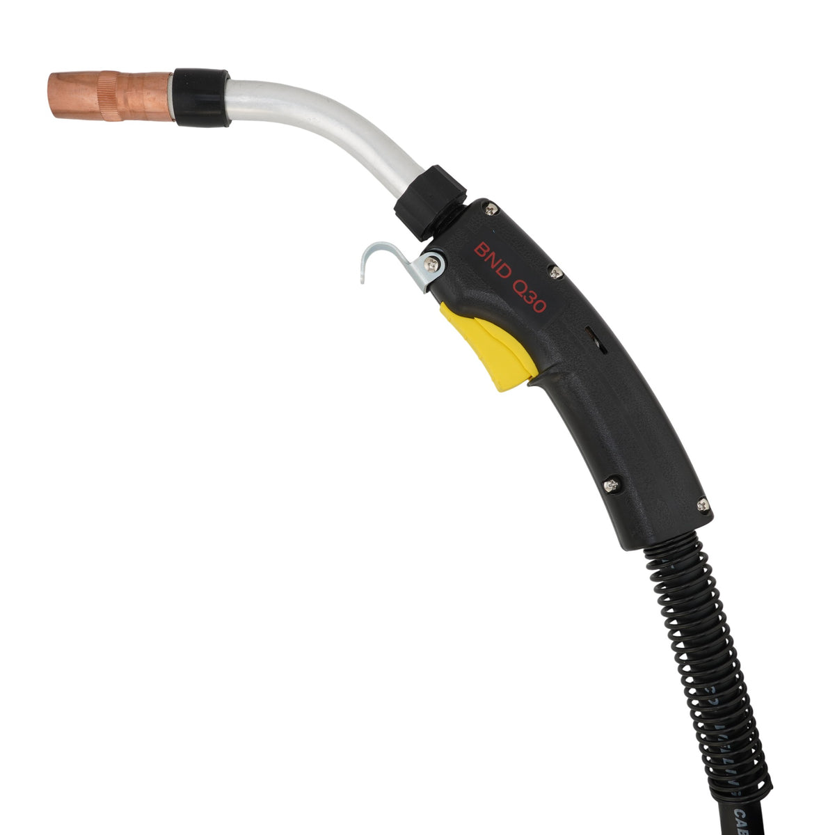 Bernard W-Gun W/C Mig Gun, 15ft, Standard Trigger 30 Deg Long Neck, Centerfire 1/16in (1.6mm) – Steel Miller