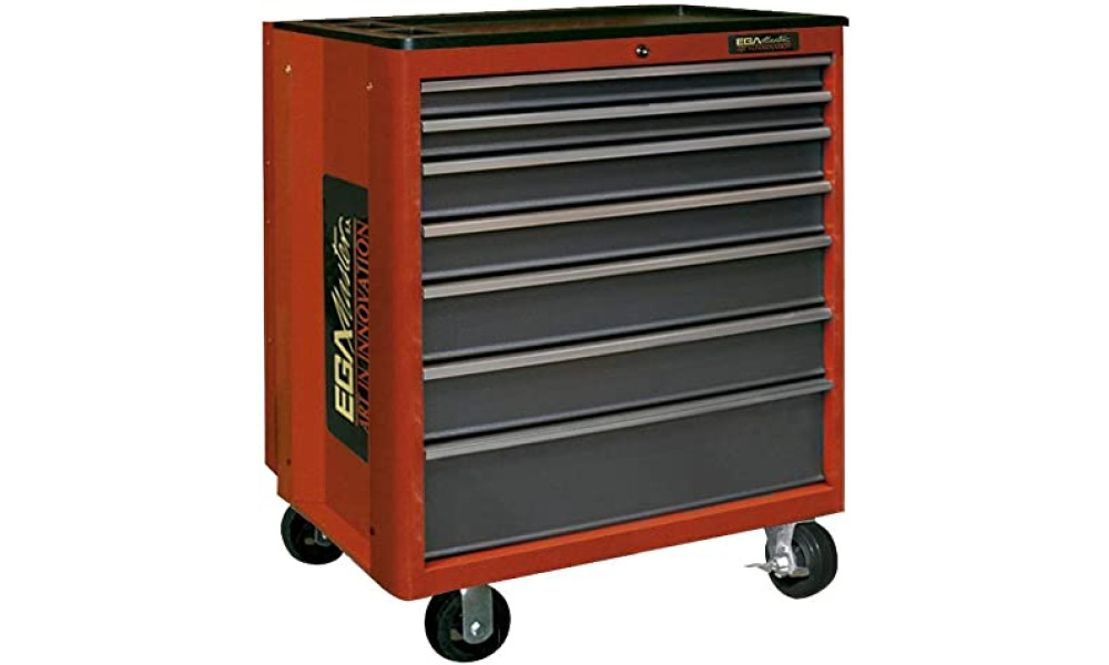 EGA Master 6 DRAWER ROLLER CABINET (RED)