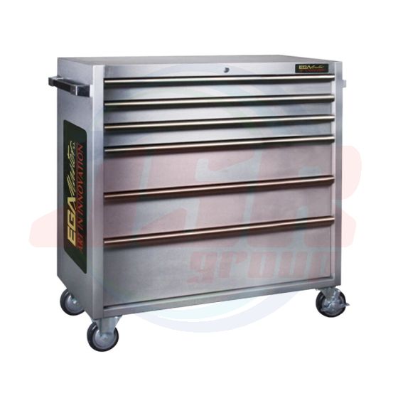 EGA Master 6 DRAWER ROLLER CABINET (GREEN)