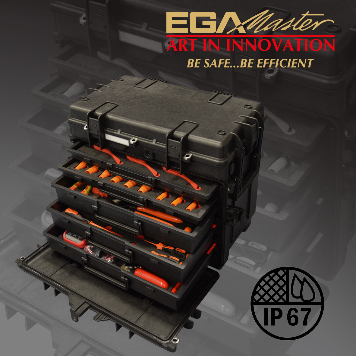 EGA Master BACKPACK CONVERTIBLE ROBUST CASE 520 X 285 X 180 MM