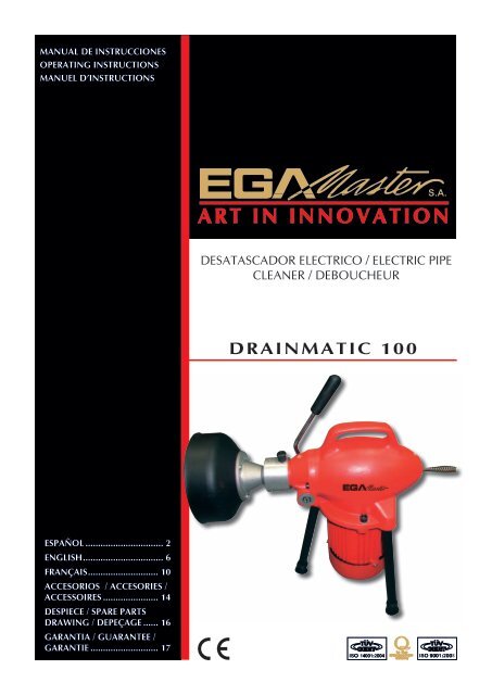 EGA Master DRAINMATIC 100 110 V