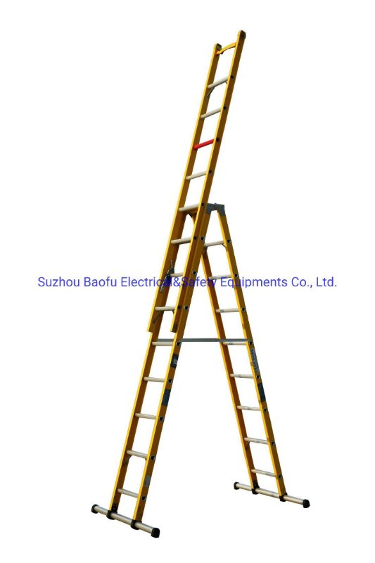 EGA Master FIBERGLASS 3 SECTION COMBINATION LADDER 3 X 8 RUNGS