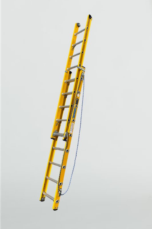 EGA Master FIBERGLASS SAFETY LADDER 2 X 12 RUNGS (ROPE-OPERATED)