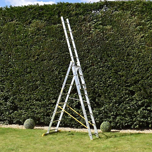 EGA Master ALUMINIUM 3 SECTION COMBINATION LADDER 3 X 8 RUNGS