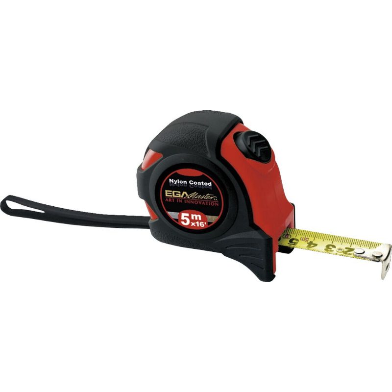EGA Master MEASURING TAPE PLATINUM Q BIMAT MATT NYLON 5 M/ 16" X 19 MM